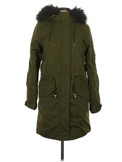 Pre-owned H&m L.o.g.g. Coat In Green