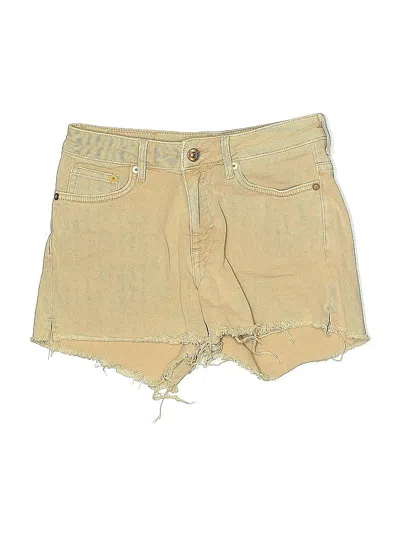 Pre-owned H&m L.o.g.g. Denim Shorts In Gold