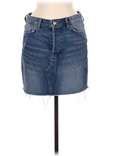 Pre-owned H&m L.o.g.g. Denim Skirt In Blue