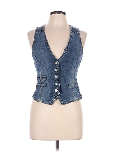 Pre-owned H&m L.o.g.g. Denim Vest In Blue