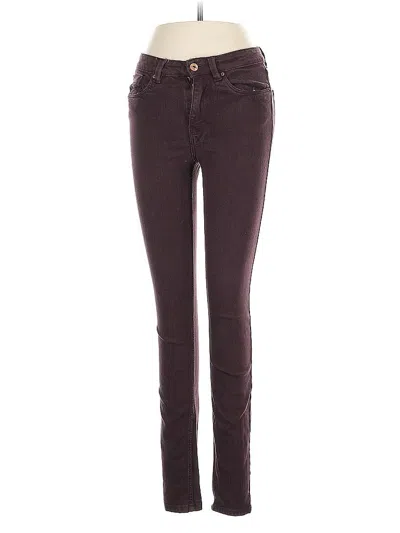Pre-owned H&m L.o.g.g. Jeggings In Burgundy
