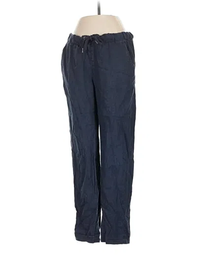 Pre-owned H&m L.o.g.g. Linen Pants In Blue