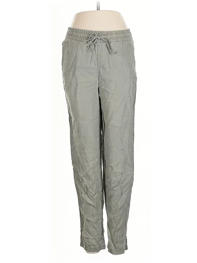 Pre-owned H&m L.o.g.g. Linen Pants In Gray