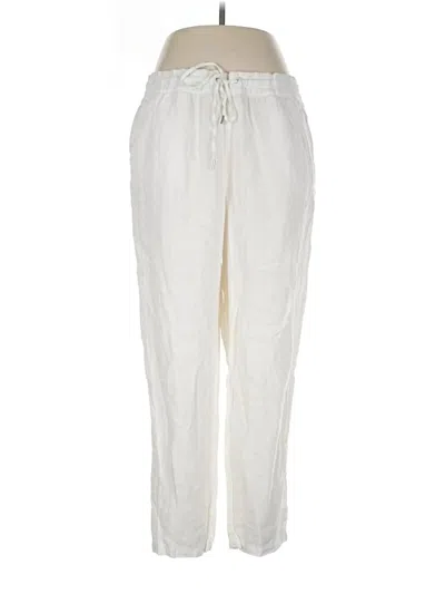 Pre-owned H&m L.o.g.g. Linen Pants In Ivory