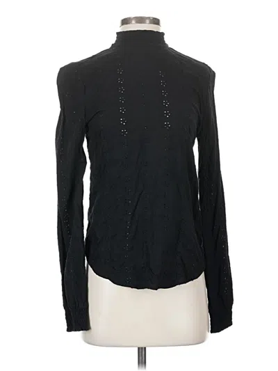 Pre-owned H&m L.o.g.g. Long Sleeve Blouse In Black