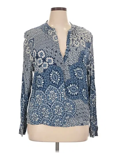 Pre-owned H&m L.o.g.g. Long Sleeve Blouse In Blue