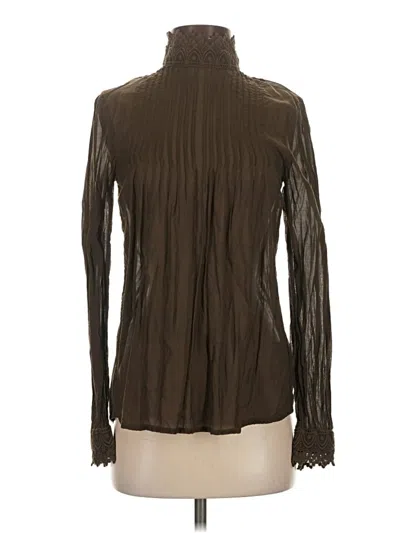 Pre-owned H&m L.o.g.g. Long Sleeve Blouse In Brown