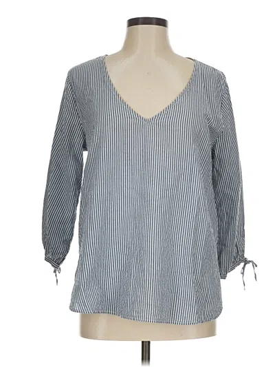 Pre-owned H&m L.o.g.g. Long Sleeve Blouse In Gray