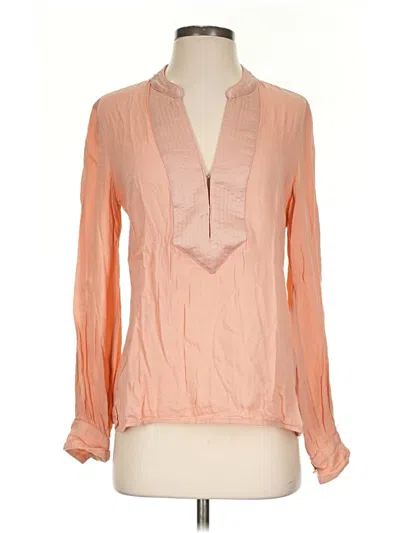 Pre-owned H&m L.o.g.g. Long Sleeve Blouse In Orange