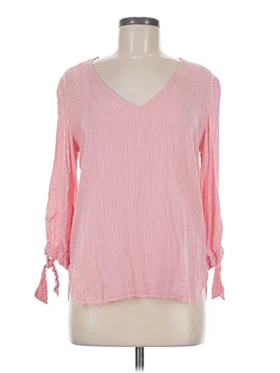 Pre-owned H&m L.o.g.g. Long Sleeve Blouse In Pink