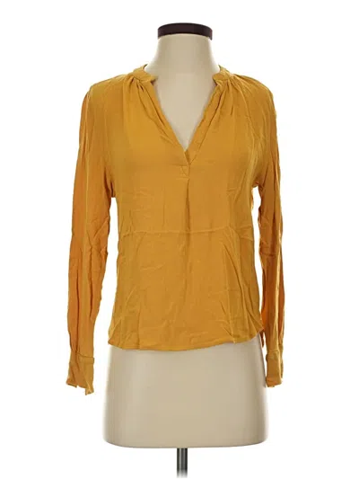 Pre-owned H&m L.o.g.g. Long Sleeve Blouse In Yellow