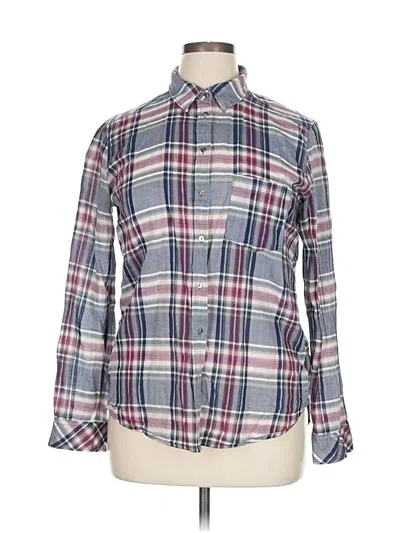 Pre-owned H&m L.o.g.g. Long Sleeve Button Down Shirt In Blue