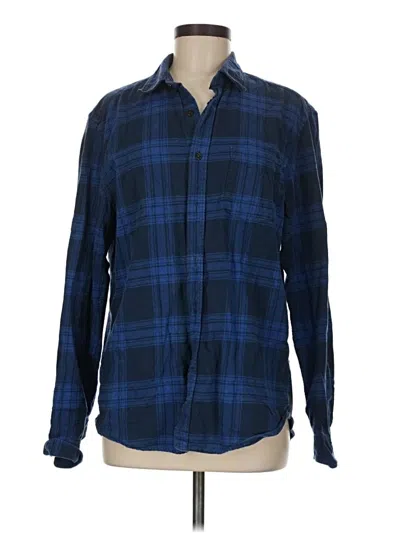 Pre-owned H&m L.o.g.g. Long Sleeve Button Down Shirt In Blue