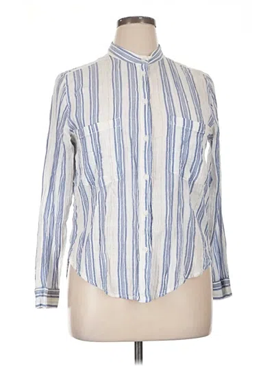 Pre-owned H&m L.o.g.g. Long Sleeve Button Down Shirt In Blue