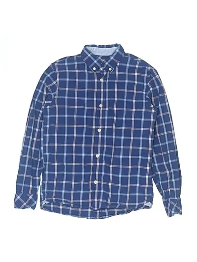 Pre-owned H&m L.o.g.g. Kids' Long Sleeve Button Down Shirt In Blue