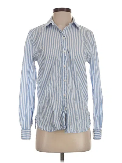 Pre-owned H&m L.o.g.g. Long Sleeve Button Down Shirt In Blue