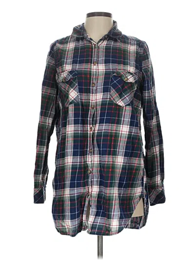 Pre-owned H&m L.o.g.g. Long Sleeve Button Down Shirt In Blue
