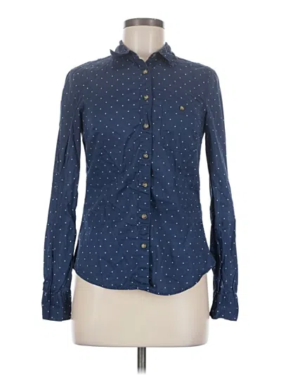 Pre-owned H&m L.o.g.g. Long Sleeve Button Down Shirt In Blue