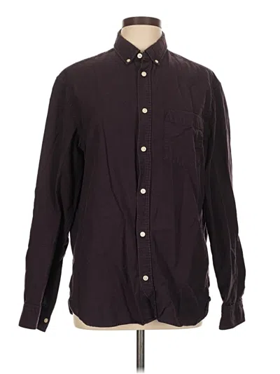 Pre-owned H&m L.o.g.g. Long Sleeve Button Down Shirt In Burgundy