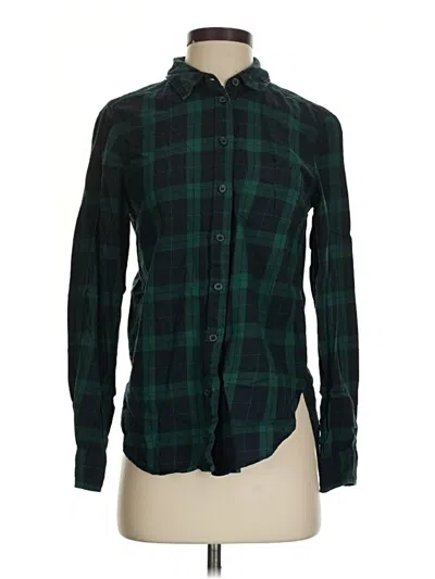 Pre-owned H&m L.o.g.g. Long Sleeve Button Down Shirt In Green