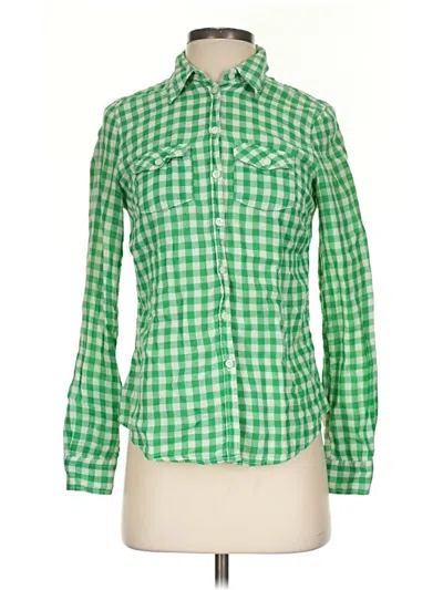 Pre-owned H&m L.o.g.g. Long Sleeve Button Down Shirt In Green
