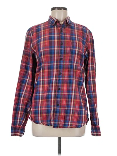 Pre-owned H&m L.o.g.g. Long Sleeve Button Down Shirt In Red