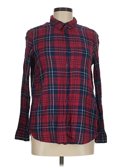 Pre-owned H&m L.o.g.g. Long Sleeve Button Down Shirt In Red