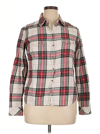 Pre-owned H&m L.o.g.g. Long Sleeve Button Down Shirt In White