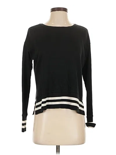 Pre-owned H&m L.o.g.g. Long Sleeve Top Black Boatneck Tops