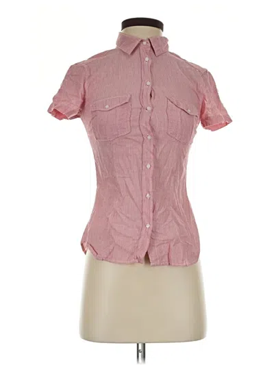 Pre-owned H&m L.o.g.g. Short Sleeve Blouse In Pink