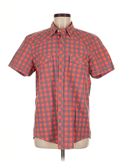 Pre-owned H&m L.o.g.g. Short Sleeve Button Down Shirt In Red