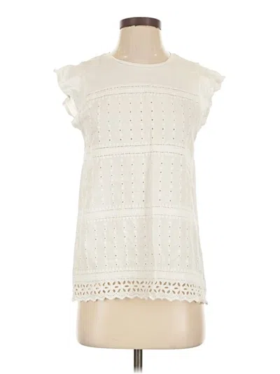 Pre-owned H&m L.o.g.g. Sleeveless Blouse In Ivory