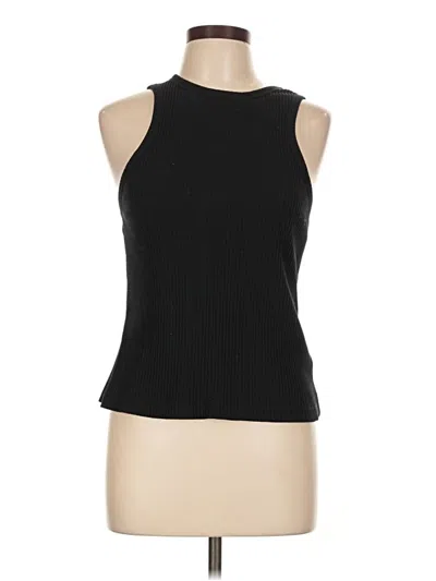 Pre-owned H&m L.o.g.g. Tank Top Black Halter Neckline Tops