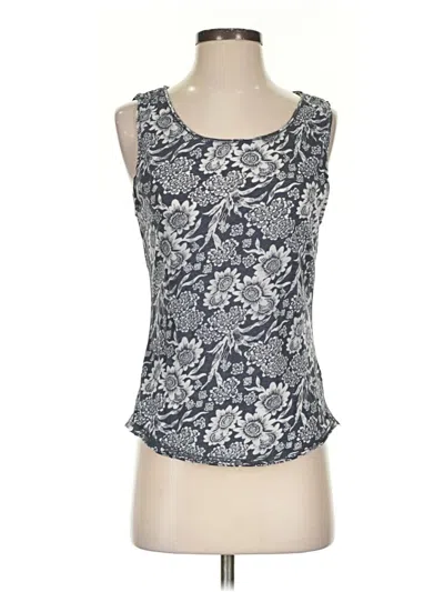 Pre-owned H&m L.o.g.g. Tank Top Blue Strapless Neckline Tops