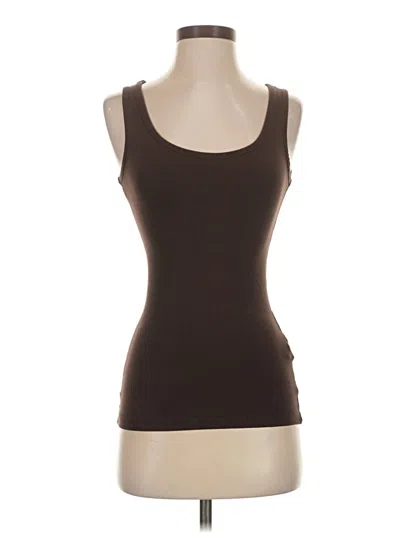Pre-owned H&m L.o.g.g. Tank Top Brown Strapless Neckline Tops