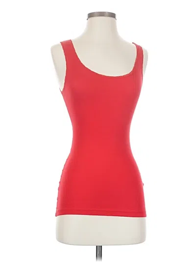 Pre-owned H&m L.o.g.g. Tank Top Red Strapless Neckline Tops