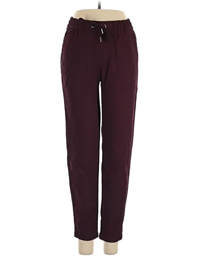 Pre-owned H&m L.o.g.g. Track Pants In Burgundy