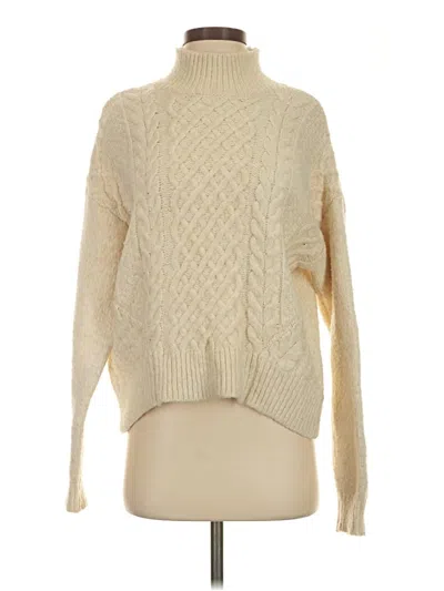 Pre-owned H&m L.o.g.g. Turtleneck Sweater In Ivory