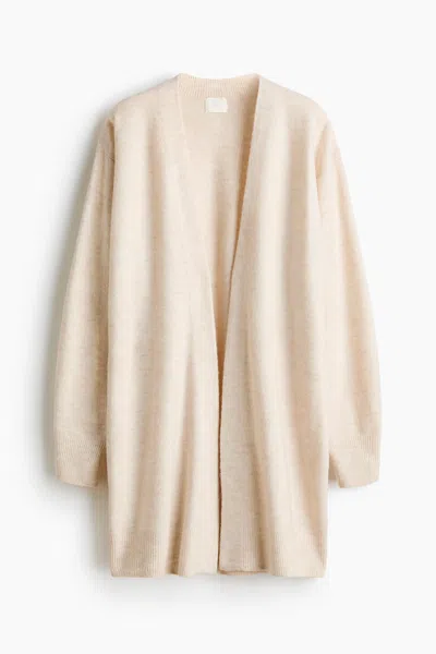 H&m Long Cardigan In Neutral