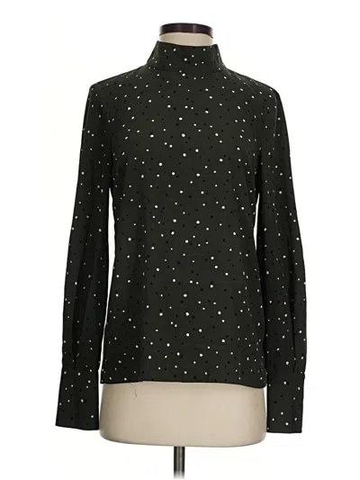 Pre-owned H&m Long Sleeve Blouse In Black