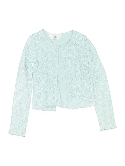 Pre-owned H&m Kids' Long Sleeve Blouse In Blue