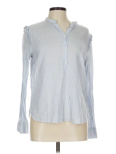 Pre-owned H&m Long Sleeve Blouse In Blue