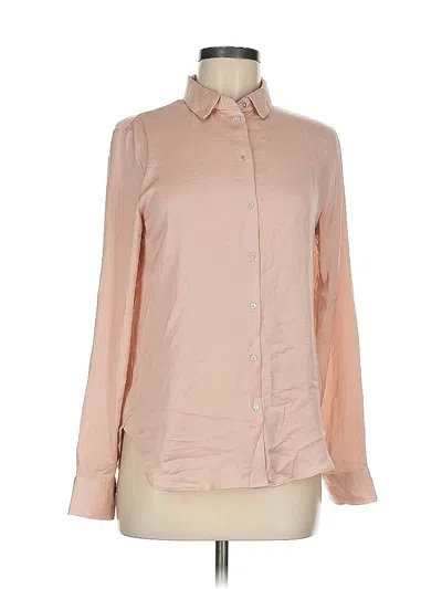 Pre-owned H&m Long Sleeve Blouse In Brown