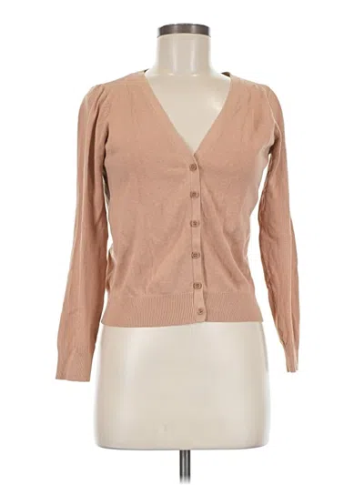 Pre-owned H&m Long Sleeve Blouse In Brown