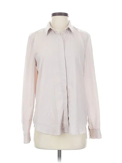 Pre-owned H&m Long Sleeve Blouse In Gray