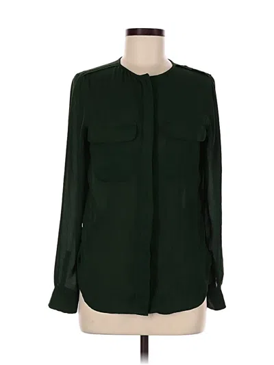 Pre-owned H&m Long Sleeve Blouse In Green