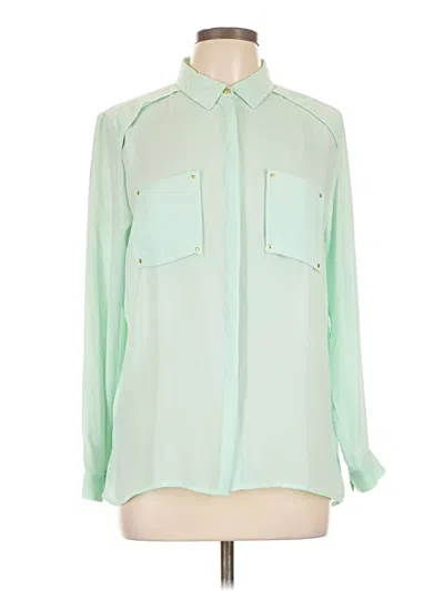 H&m Long Sleeve Blouse In Green