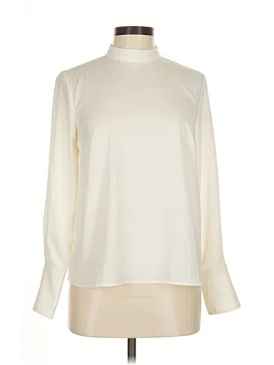 Pre-owned H&m Long Sleeve Blouse In Ivory