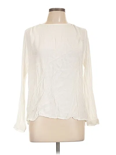 Pre-owned H&m Long Sleeve Blouse In Ivory