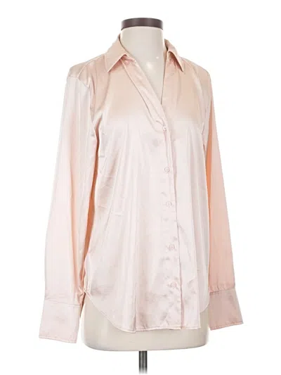 Pre-owned H&m Long Sleeve Blouse In Ivory